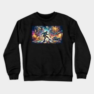 Rhythmic Rebellion: A Street Dance of Colors and Dreams Crewneck Sweatshirt